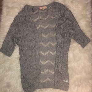 Knitted grey cardigan